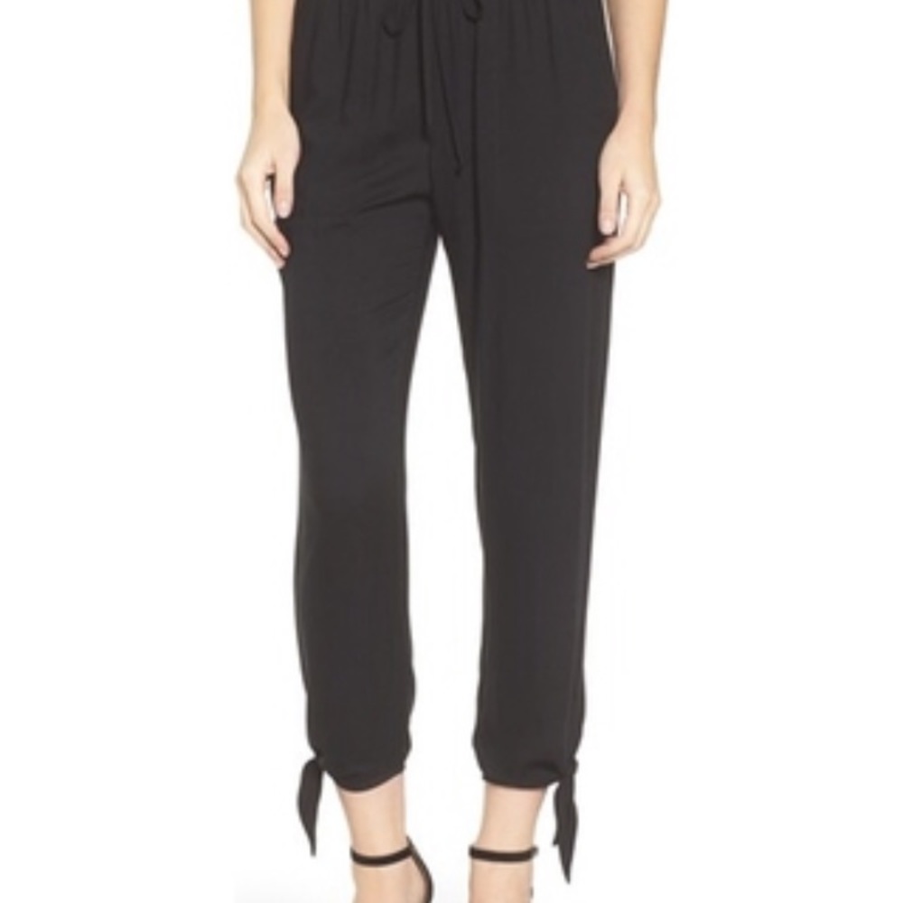 Black Pants with bows at ankles by Socialite